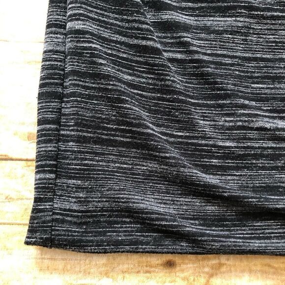 Athleta Black and Gray Striped Midi Dress - Picture 3 of 7